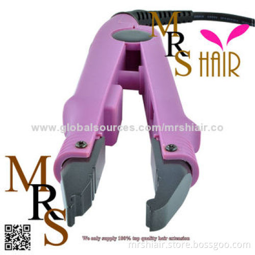 Loof fusion hair extension iron, adjustable temperature connector professional salon model